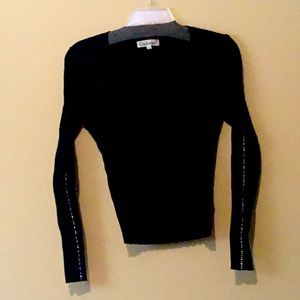 Black long sleeve sweater shirt